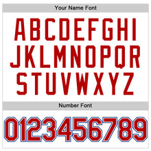 Load image into Gallery viewer, Custom White Red-Royal Authentic Throwback Basketball Jersey