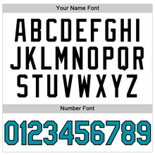 Load image into Gallery viewer, Custom White Teal-Black Authentic Throwback Basketball Jersey