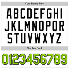 Load image into Gallery viewer, Custom White Neon Green-Black Authentic Throwback Basketball Jersey