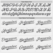 Load image into Gallery viewer, Custom White Steel Gray Authentic Baseball Jersey