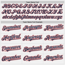 Load image into Gallery viewer, Custom White Red-Navy Authentic Baseball Jersey