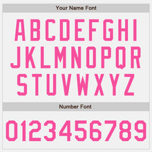 Load image into Gallery viewer, Custom White Pink Authentic Baseball Jersey