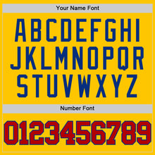 Load image into Gallery viewer, Custom Yellow Red-Royal Authentic Basketball Jersey