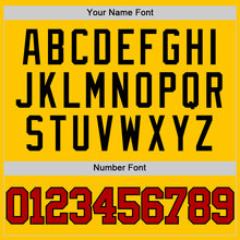 Load image into Gallery viewer, Custom Yellow Red-Black Authentic Basketball Jersey