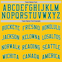 Load image into Gallery viewer, Custom Yellow Kelly Green-White Authentic Basketball Jersey