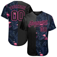 Load image into Gallery viewer, Custom 3D Pattern Design Flamingo Authentic Baseball Jersey
