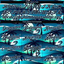 Load image into Gallery viewer, Custom 3D Pattern Design Tropical Hibiscus And Palm Trees Authentic Baseball Jersey