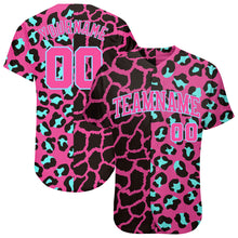 Load image into Gallery viewer, Custom 3D Pattern Design Leopard Authentic Baseball Jersey