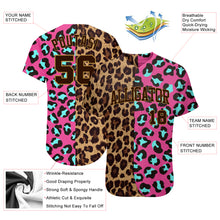 Load image into Gallery viewer, Custom 3D Pattern Design Leopard Authentic Baseball Jersey