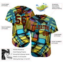 Load image into Gallery viewer, Custom 3D Pattern Design Abstract Graffiti Authentic Baseball Jersey