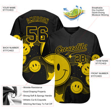 Load image into Gallery viewer, Custom 3D Pattern Design Smile Emoji Authentic Baseball Jersey