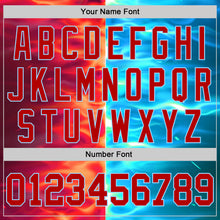 Load image into Gallery viewer, Custom 3D Pattern Design Flame Burning Red Hot Sparks BBQ Season Authentic Baseball Jersey