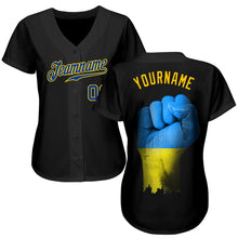 Load image into Gallery viewer, Custom 3D Pattern Design Solidarity With Ukraine Patriotic And Togetherness Authentic Baseball Jersey