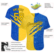 Load image into Gallery viewer, Custom 3D Pattern Design Ukrainian Flag Authentic Baseball Jersey