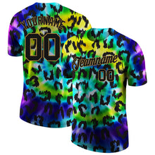Load image into Gallery viewer, Custom 3D Pattern Design Leopard Performance T-Shirt