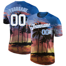 Load image into Gallery viewer, Custom 3D Pattern Design Hawaii Palm Trees Performance T-Shirt