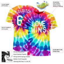 Load image into Gallery viewer, Custom Rainbow For Pride Month Love Wins LGBT Performance T-Shirt