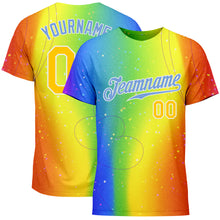 Load image into Gallery viewer, Custom Rainbow For Pride Month Love Is Love LGBT Performance T-Shirt