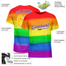 Load image into Gallery viewer, Custom Rainbow For Pride Month Love Is Love LGBT Performance T-Shirt