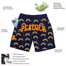 Load image into Gallery viewer, Custom Rainbow For Pride Month Love Is Love LGBT Authentic Basketball Shorts