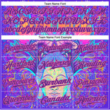 Load image into Gallery viewer, Custom 3D Pattern Design Sitting Buddha Over Colorful Neon Background Psychedelic Mushroom Composition Authentic Baseball Jersey