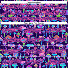 Load image into Gallery viewer, Custom 3D Pattern Design Colorful Flowers And Mushrooms Psychedelic Hallucination Authentic Baseball Jersey