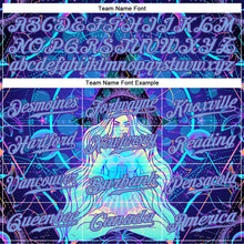 Load image into Gallery viewer, Custom 3D Pattern Design Magic Girl Sitting And Meditation In Lotus Position Over Geometry Psychedelic Hallucination Authentic Baseball Jersey