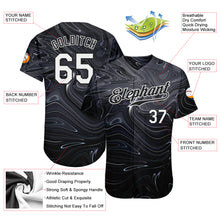Load image into Gallery viewer, Custom 3D Pattern Design Abstract Liquid Marbling Fluid Art Authentic Baseball Jersey