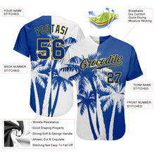 Load image into Gallery viewer, Custom 3D Pattern Design Hawaii Coconut Trees Authentic Baseball Jersey