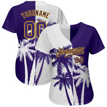 Load image into Gallery viewer, Custom 3D Pattern Design Hawaii Coconut Trees Authentic Baseball Jersey