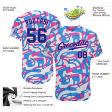 Load image into Gallery viewer, Custom 3D Pattern Design Music Festival Authentic Baseball Jersey