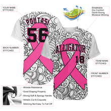 Load image into Gallery viewer, Custom 3D Pink Ribbon Breast Cancer Awareness Month Women Health Care Support Authentic Baseball Jersey
