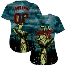 Load image into Gallery viewer, Custom 3D Pattern Halloween Horror Night Trick Treat Authentic Baseball Jersey