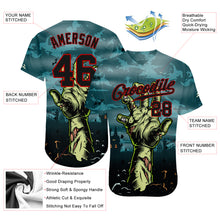 Load image into Gallery viewer, Custom 3D Pattern Halloween Horror Night Trick Treat Authentic Baseball Jersey