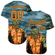 Load image into Gallery viewer, Custom 3D Pattern Halloween Trick Treat Horror Night Authentic Baseball Jersey