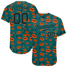 Load image into Gallery viewer, Custom 3D Pattern Halloween Pumpkins Authentic Baseball Jersey