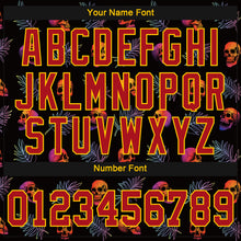 Load image into Gallery viewer, Custom 3D Pattern Halloween Skulls And Palm Leaves Authentic Baseball Jersey