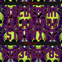 Load image into Gallery viewer, Custom 3D Pattern Halloween Skulls Authentic Baseball Jersey