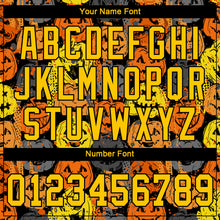 Load image into Gallery viewer, Custom 3D Pattern Halloween Pumpkins Authentic Baseball Jersey