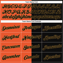 Load image into Gallery viewer, Custom Stitched Orange Black-Old Gold 3D Pattern Scary Faces Of Halloween Pumpkin Sports Pullover Sweatshirt Salute To Service Hoodie