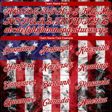 Load image into Gallery viewer, Custom Stitched White Red Royal-Black 3D American Flag Fashion Sports Pullover Sweatshirt Hoodie