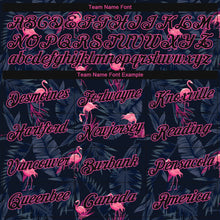 Load image into Gallery viewer, Custom Stitched Black Black-Pink 3D Pattern Design Flamingo Sports Pullover Sweatshirt Hoodie