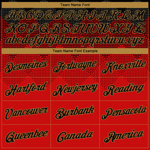 Load image into Gallery viewer, Custom Stitched Red Black-Old Gold 3D Pattern Design Sports Pullover Sweatshirt Hoodie