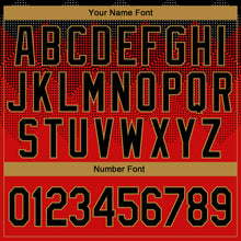 Load image into Gallery viewer, Custom Stitched Red Black-Old Gold 3D Pattern Design Sports Pullover Sweatshirt Hoodie