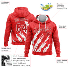 Load image into Gallery viewer, Custom Stitched Red Red-White 3D Pattern Design Sports Pullover Sweatshirt Hoodie