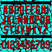 Load image into Gallery viewer, Custom Stitched Aqua Red-Black 3D Pattern Design Sports Pullover Sweatshirt Hoodie