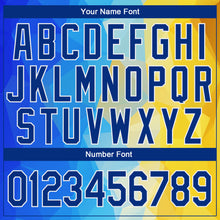 Load image into Gallery viewer, Custom Stitched Gold Royal-White 3D Pattern Design Ukrainian Flag Sports Pullover Sweatshirt Hoodie