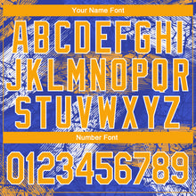 Load image into Gallery viewer, Custom Stitched Royal Gold-White 3D Pattern Design Sports Pullover Sweatshirt Hoodie