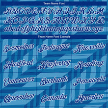 Load image into Gallery viewer, Custom Stitched Powder Blue Royal-White 3D Pattern Design Sports Pullover Sweatshirt Hoodie