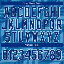 Load image into Gallery viewer, Custom Stitched Powder Blue Royal-White 3D Pattern Design Sports Pullover Sweatshirt Hoodie